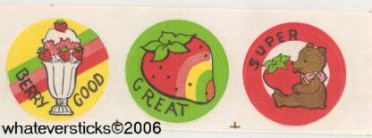 Teech-Um Sniff Sticker Strip:  Strawberry