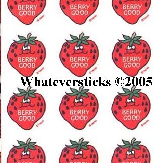 Trend Matte Sniff Sticker Sheet:  Strawberry