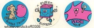 Vintage Eureka Sniff Sticker Strip:  Bubblegum #2