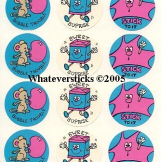 Vintage Eureka Sniff Sticker Sheet:  Bubblegum, #2