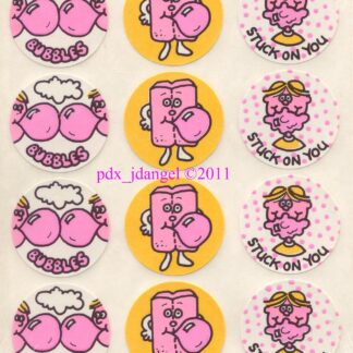 Vintage Eureka Sniff Sticker Sheet:  Bubblegum, #1