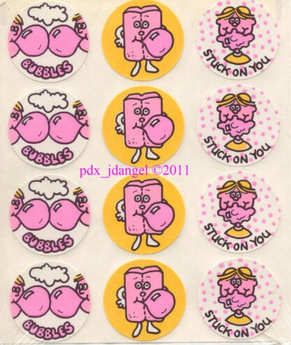 Vintage Eureka Sniff Sticker Sheet:  Bubblegum, #1
