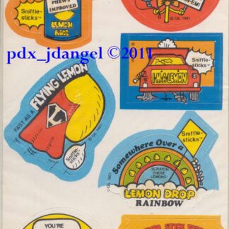 Gordy International Matte Sniff Sticker Sheet:  Lemon