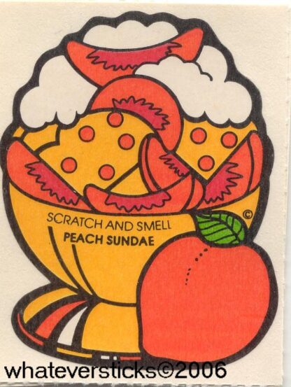 Mello Smello Matte Sniff Sticker-Peach Sundae