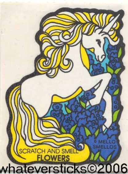 Mello Smello Matte Sniff Sticker-Flowers