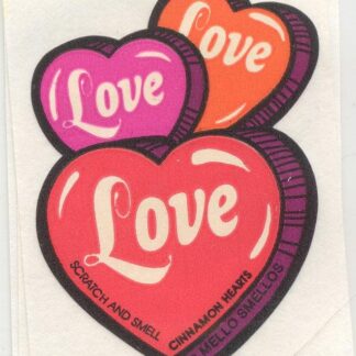 Mello Smello Matte Sniff Sticker-Cinnamon Hearts