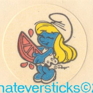 Smurf Matte Sniff Sticker Strip-Orange