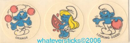 Smurf Matte Sniff Sticker Strip-Orange