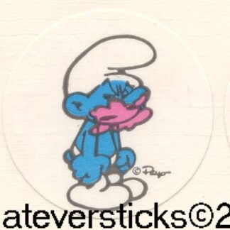 Smurf Matte Sniff Sticker Strip-Bubble Gum