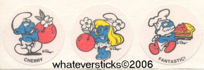 Smurf Matte Sniff Sticker Strip-Cherry