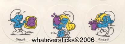 Smurf Matte Sniff Sticker Strip-Grape