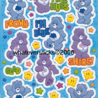 AGC Sniff Sticker Sheet: Care Bears (Grape)
