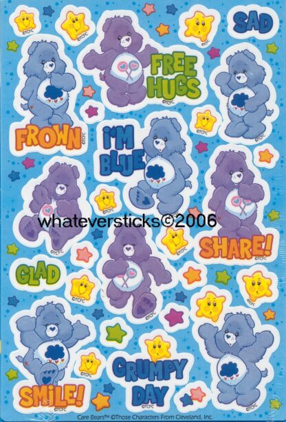 AGC Sniff Sticker Sheet: Care Bears (Grape)