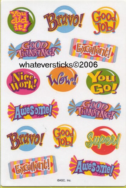 AGC Sniff Sticker Sheet: Motivational (Bubble gum)