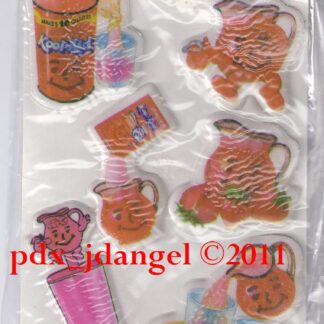 Kool Aid Puffy Sniff Sticker Sheet: Strawberry