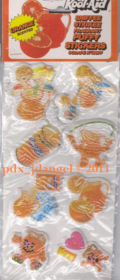 Kool-Aid Puffy Sniff Sticker Sheet: Orange
