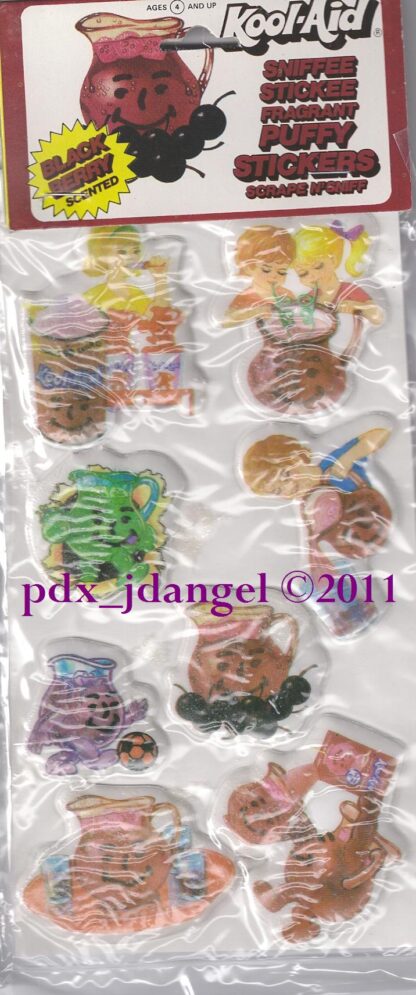 Kool-Aid Puffy Sniff Sticker Sheet: Blackberry