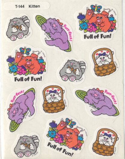 Trend Glossy Die-Cut Sniff Sheet: Kitten