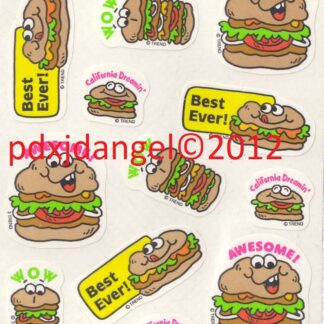Trend Glossy Die-Cut Sniff Sheet: Hamburger