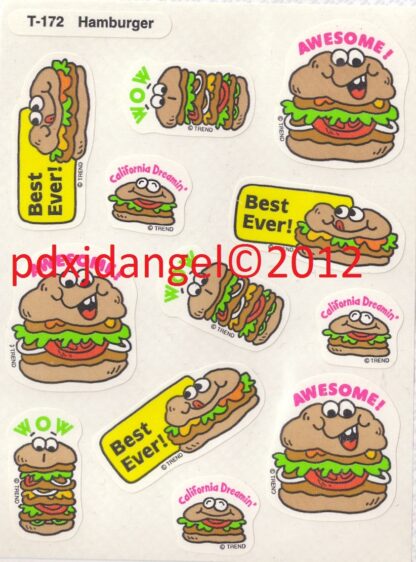 Trend Glossy Die-Cut Sniff Sheet: Hamburger