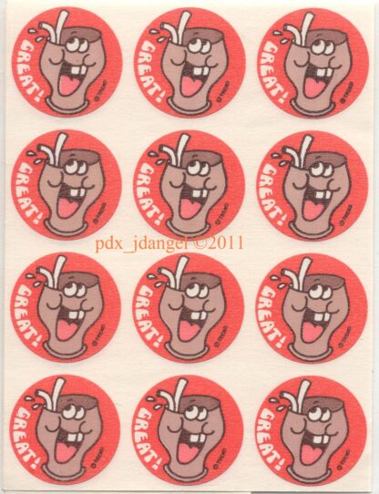 Trend Matte Sniff Sticker Sheet: Cola