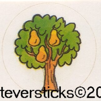 Vintage Paper Art Sniff Sticker Sheet-Pear