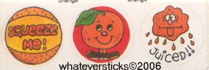 Vintage Paper Art Sniff Sticker Strip-Orange (Copy)