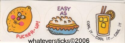 Vintage Paper Art Sniff Sticker Strip-Lemon