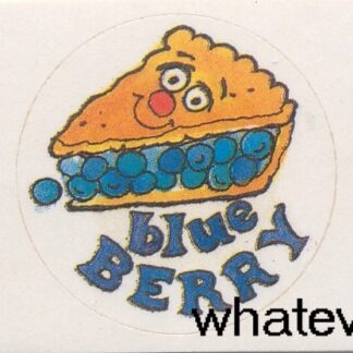 Vintage Paper Art Sniff Sticker Sheet-Blueberry
