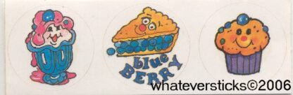 Vintage Paper Art Sniff Sticker Sheet-Blueberry