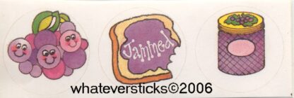 Vintage Paper Art Sniff Sticker Sheet-Grape