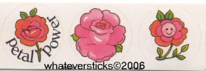 Vintage Paper Art Sniff Sticker Strip-Rose
