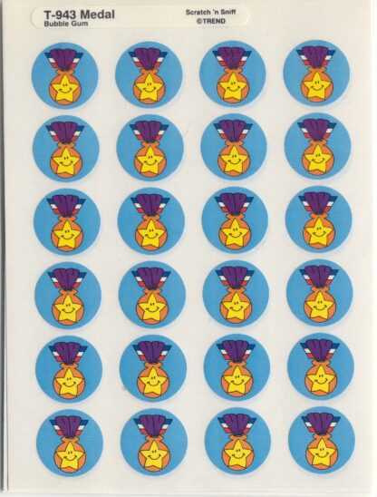 Trend Vintage Glossy Sniff Mini Sticker Sheet: Bubble Gum