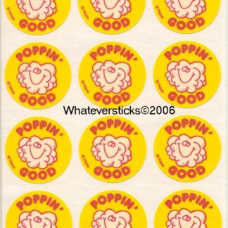 Trend Matte Sniff Sticker Sheet: Popcorn
