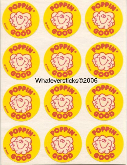 Trend Matte Sniff Sticker Sheet: Popcorn