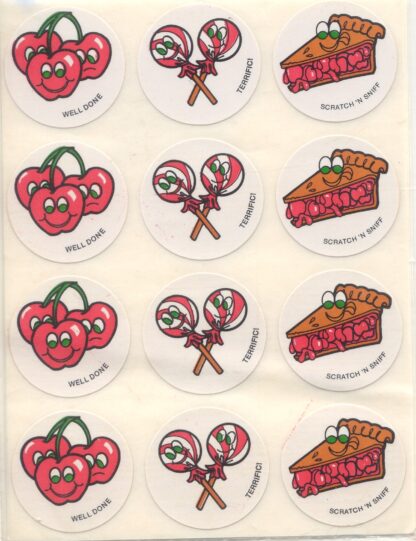 Vintage CTP Sniff Sticker Sheet-Cherry