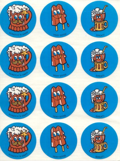 Vintage CTP Sniff Sticker Sheet-Root Beer