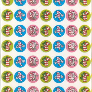 Vintage CTP Mini Sniff Sticker Sheet-Candy Cane