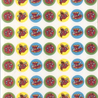 Vintage CTP Mini Sniff Sticker Sheet-Pizza