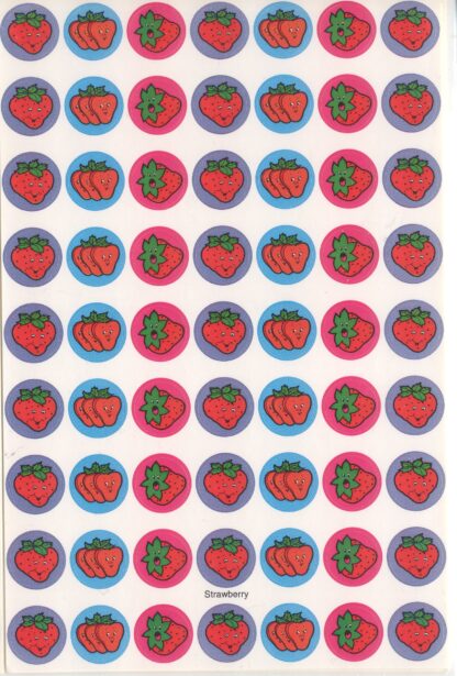 Vintage CTP Mini Sniff Sticker Sheet-Strawberry