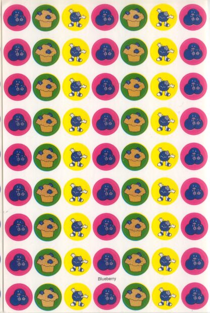 Vintage CTP Mini Sniff Sticker Sheet-Blueberry