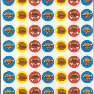 Vintage CTP Mini Sniff Sticker Sheet-Hamburger