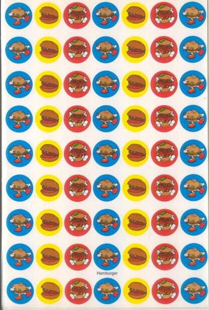Vintage CTP Mini Sniff Sticker Sheet-Hamburger