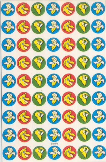 Vintage CTP Mini Sniff Sticker Sheet-Banana