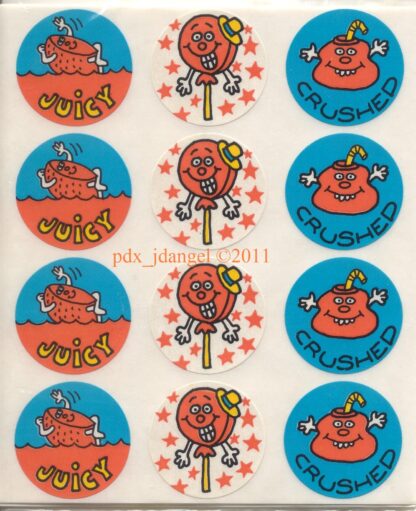 Vintage Eureka Sniff Sticker Sheet: Orange #2