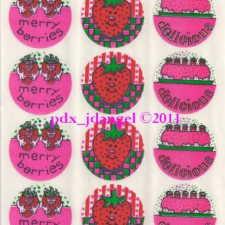 Vintage Eureka Sniff Sticker Sheet: Strawberry