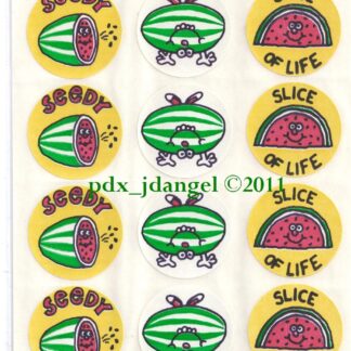 Vintage Eureka Sniff Sticker Sheet: Watermelon
