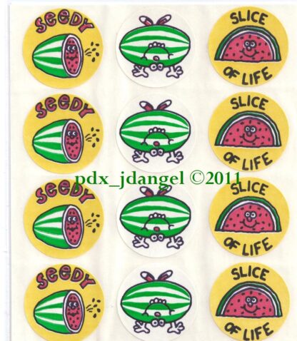 Vintage Eureka Sniff Sticker Sheet: Watermelon