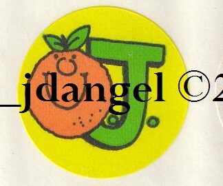 Vintage Eureka Matte Sniff Sticker Strip: Orange