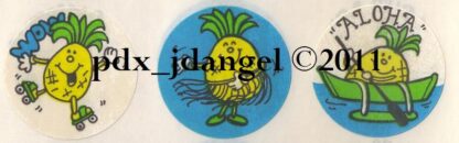 Vintage Eureka Matte Sniff Sticker Strip: Pineapple